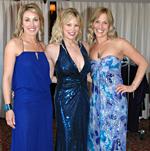 Amy with Margo Schwab and Carrie in Nicole Miller fashion at La Valencia Hotel
